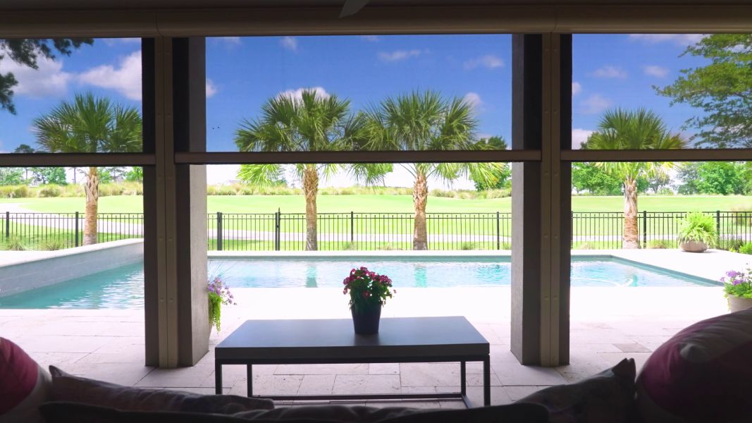 A sunroom at a Charleston, SC home